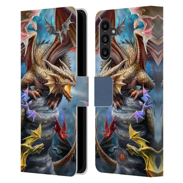 Anne Stokes Dragons 4 Clan Leather Book Wallet Case Cover For Samsung Galaxy A13 5G (2021)