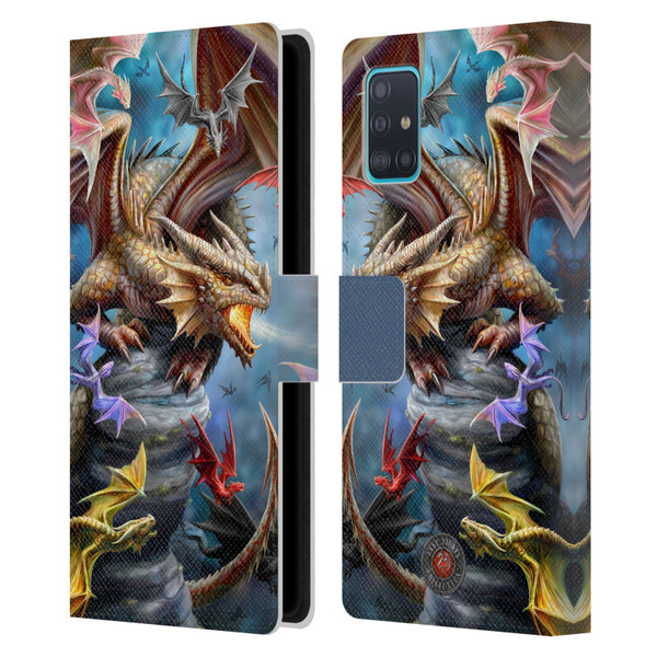 Anne Stokes Dragons 4 Clan Leather Book Wallet Case Cover For Samsung Galaxy A51 (2019)