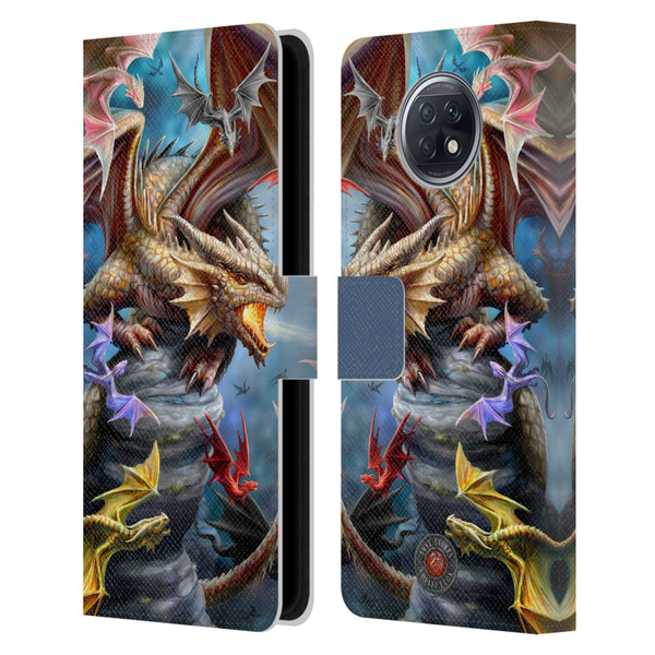 Anne Stokes Dragons 4 Clan Leather Book Wallet Case Cover For Xiaomi Redmi Note 9T 5G