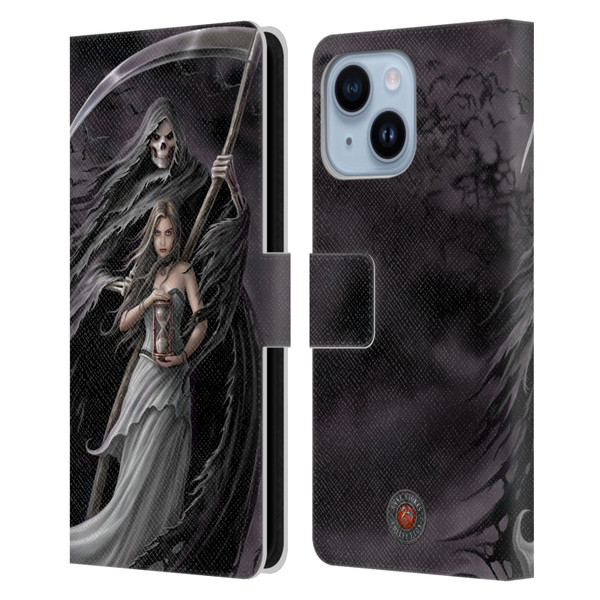 Anne Stokes Gothic Summon the Reaper Leather Book Wallet Case Cover For Apple iPhone 14 Plus