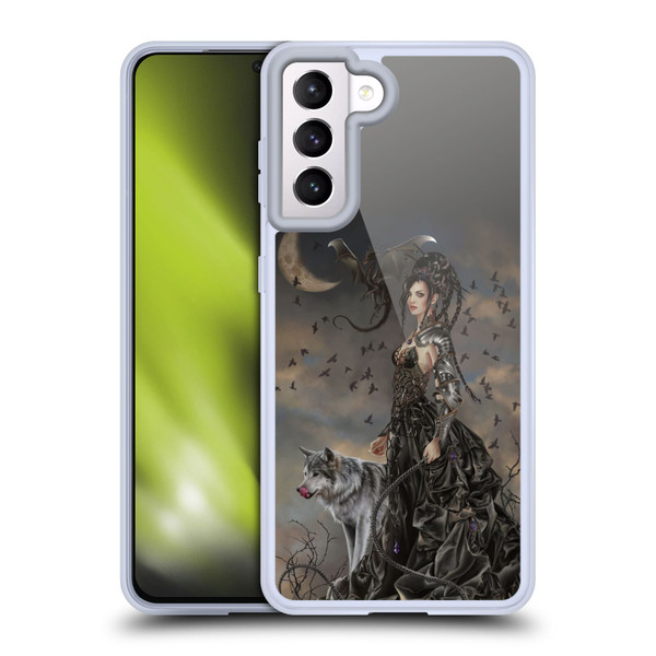 Nene Thomas Crescents Gothic Fairy Woman With Wolf Soft Gel Case for Samsung Galaxy S21 5G