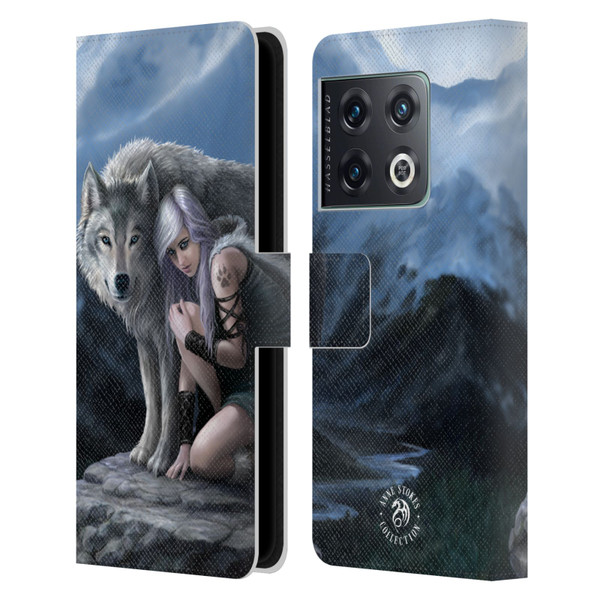 Anne Stokes Wolves Protector Leather Book Wallet Case Cover For OnePlus 10 Pro