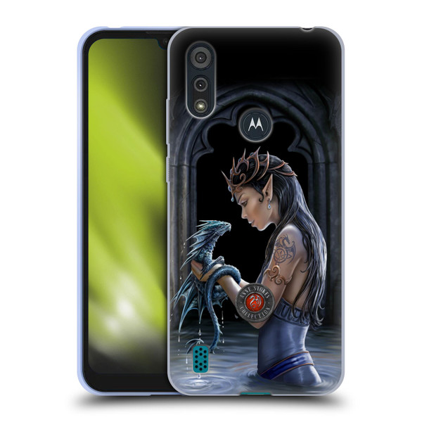 Anne Stokes Dragon Friendship Water Soft Gel Case for Motorola Moto E6s (2020)