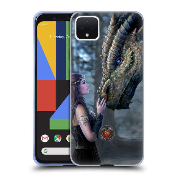 Anne Stokes Dragon Friendship Once Upon A Time Soft Gel Case for Google Pixel 4 XL