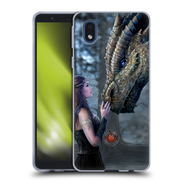 Anne Stokes Dragon Friendship Once Upon A Time Soft Gel Case for Samsung Galaxy A01 Core (2020)