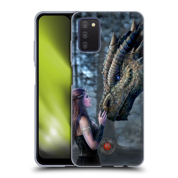 Anne Stokes Dragon Friendship Once Upon A Time Soft Gel Case for Samsung Galaxy A03s (2021)