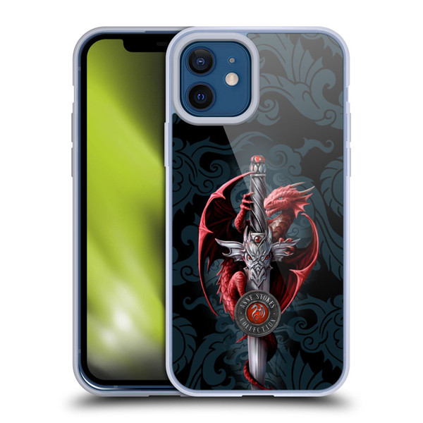Anne Stokes Dragons Dagger Soft Gel Case for Apple iPhone 12 / iPhone 12 Pro