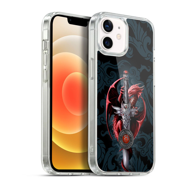 Anne Stokes Dragons Dagger Soft Gel Case for Apple iPhone 12 / iPhone 12 Pro & MagSafe