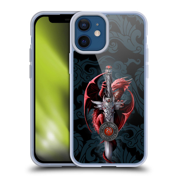 Anne Stokes Dragons Dagger Soft Gel Case for Apple iPhone 12 Mini