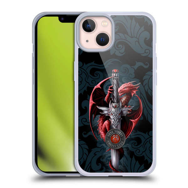 Anne Stokes Dragons Dagger Soft Gel Case for Apple iPhone 13
