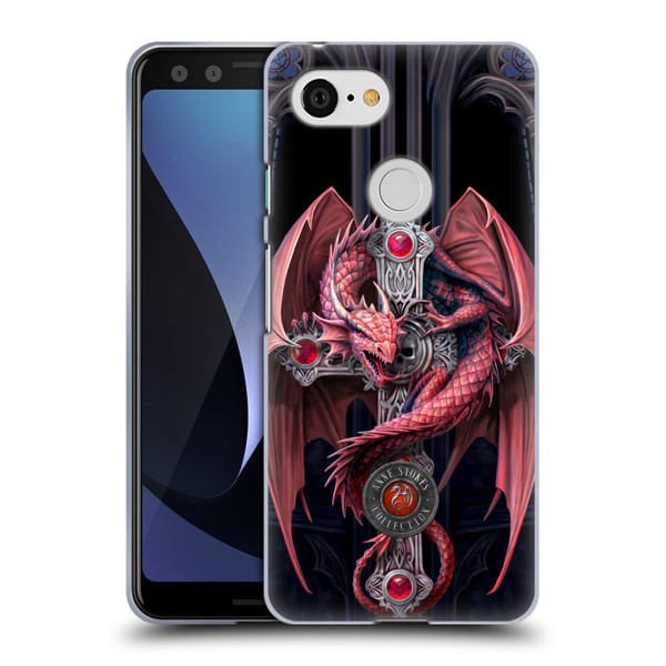 Anne Stokes Dragons Gothic Guardians Soft Gel Case for Google Pixel 3