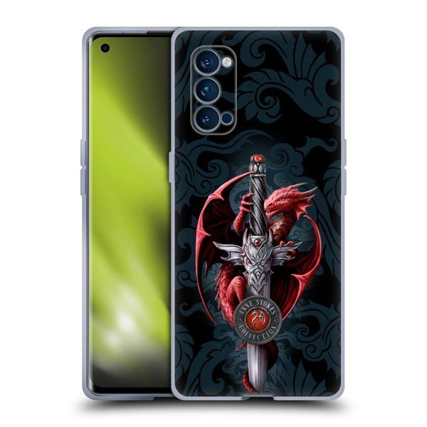Anne Stokes Dragons Dagger Soft Gel Case for OPPO Reno 4 Pro 5G