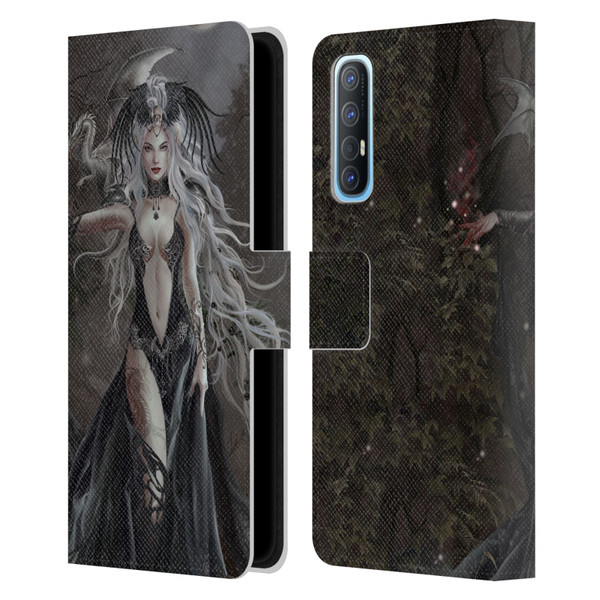 Nene Thomas Gothic Skull Queen Of Havoc Dragon Leather Book Wallet Case Cover For OPPO Find X2 Neo 5G