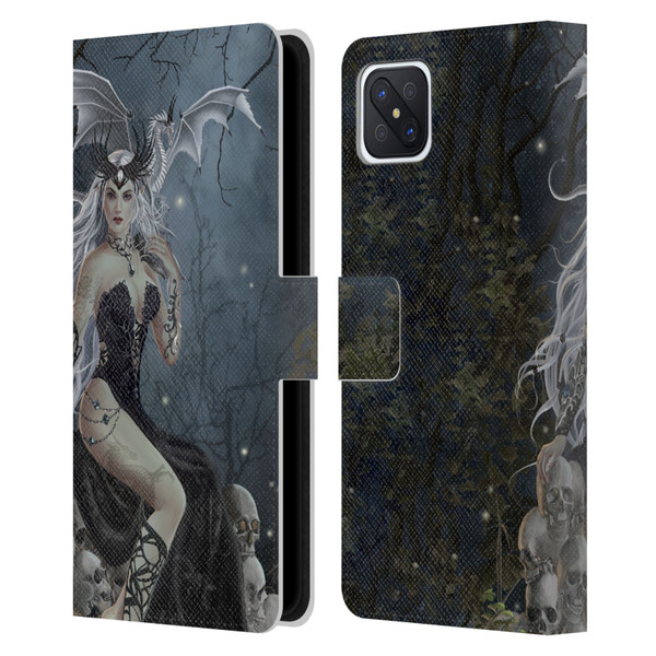 Nene Thomas Gothic Mad Queen Of Skulls Dragon Leather Book Wallet Case Cover For OPPO Reno4 Z 5G