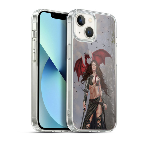 Nene Thomas Gothic Dragon Witch Warrior Sword Soft Gel Case for Apple iPhone 13