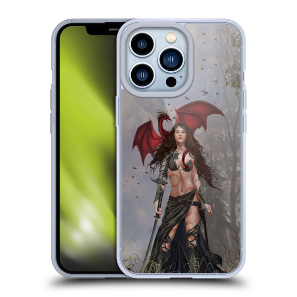 Nene Thomas Gothic Dragon Witch Warrior Sword Soft Gel Case for Apple iPhone 13 Pro