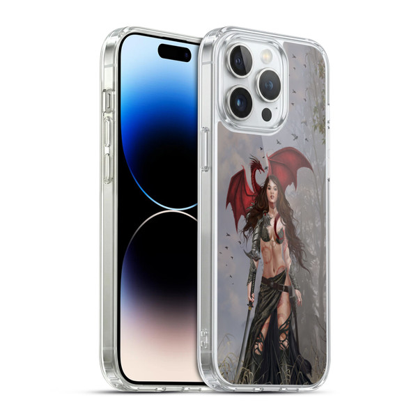 Nene Thomas Gothic Dragon Witch Warrior Sword Soft Gel Case for Apple iPhone 14 Pro Max & MagSafe
