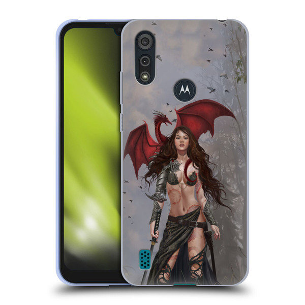 Nene Thomas Gothic Dragon Witch Warrior Sword Soft Gel Case for Motorola Moto E6s (2020)