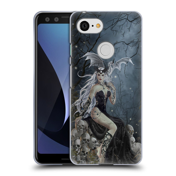 Nene Thomas Gothic Mad Queen Of Skulls Dragon Soft Gel Case for Google Pixel 3