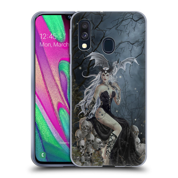 Nene Thomas Gothic Mad Queen Of Skulls Dragon Soft Gel Case for Samsung Galaxy A40 (2019)