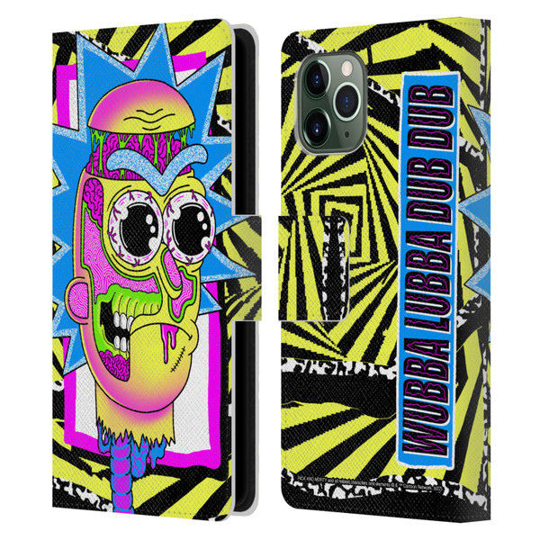 Rick And Morty Season 1 & 2 Graphics Rick Leather Book Wallet Case Cover For Apple iPhone 11 Pro