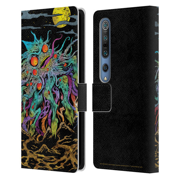 Rick And Morty Season 1 & 2 Graphics The Dunrick Horror Leather Book Wallet Case Cover For Xiaomi Mi 10 5G / Mi 10 Pro 5G