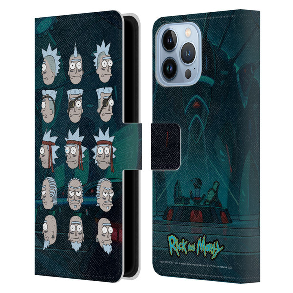 Rick And Morty Season 3 Character Art Seal Team Ricks Leather Book Wallet Case Cover For Apple iPhone 13 Pro Max