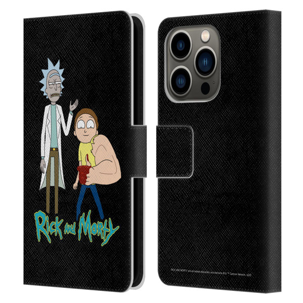 Rick And Morty Season 3 Character Art Rick and Morty Leather Book Wallet Case Cover For Apple iPhone 14 Pro