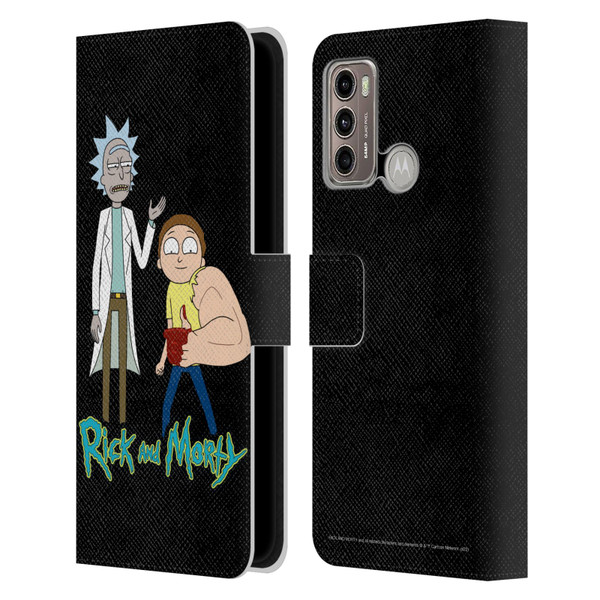 Rick And Morty Season 3 Character Art Rick and Morty Leather Book Wallet Case Cover For Motorola Moto G60 / Moto G40 Fusion