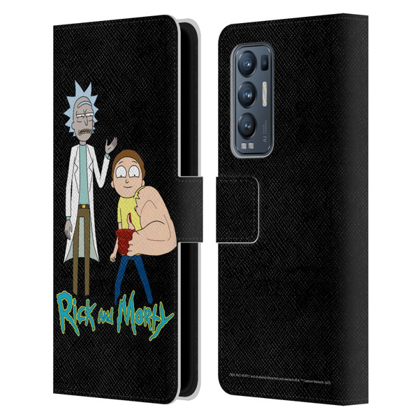 Rick And Morty Season 3 Character Art Rick and Morty Leather Book Wallet Case Cover For OPPO Find X3 Neo / Reno5 Pro+ 5G