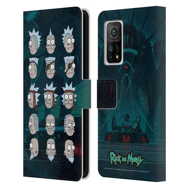 Rick And Morty Season 3 Character Art Seal Team Ricks Leather Book Wallet Case Cover For Xiaomi Mi 10T 5G