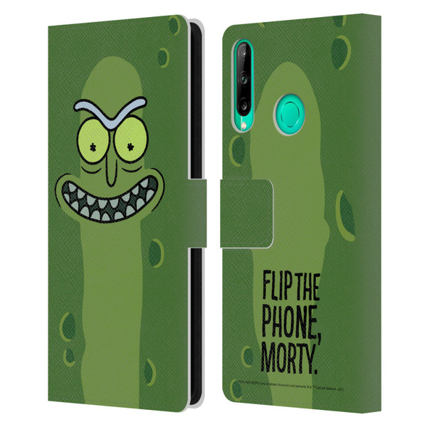 Rick And Morty Season 3 Graphics Pickle Rick Leather Book Wallet Case Cover For Huawei P40 lite E