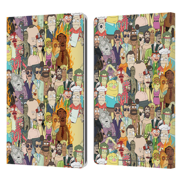Rick And Morty Season 3 Graphics Interdimensional Space Cable Leather Book Wallet Case Cover For Apple iPad 10.2 2019/2020/2021