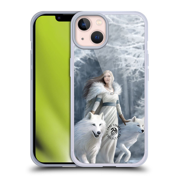 Anne Stokes Wolves Winter Guardians Soft Gel Case for Apple iPhone 13