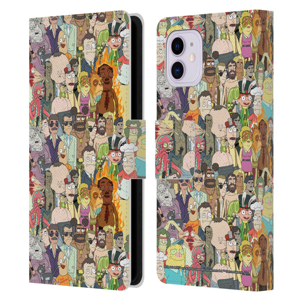 Rick And Morty Season 3 Graphics Interdimensional Space Cable Leather Book Wallet Case Cover For Apple iPhone 11