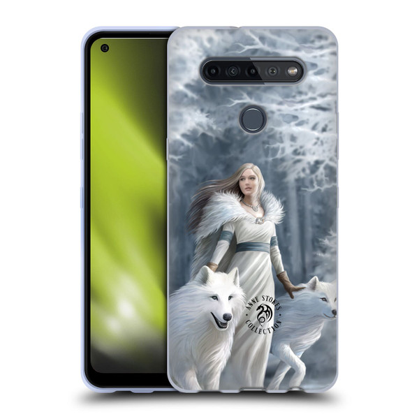 Anne Stokes Wolves Winter Guardians Soft Gel Case for LG K51S