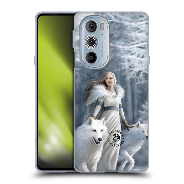Anne Stokes Wolves Winter Guardians Soft Gel Case for Motorola Edge X30