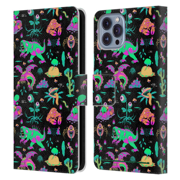 Rick And Morty Season 3 Graphics Aliens Leather Book Wallet Case Cover For Apple iPhone 14