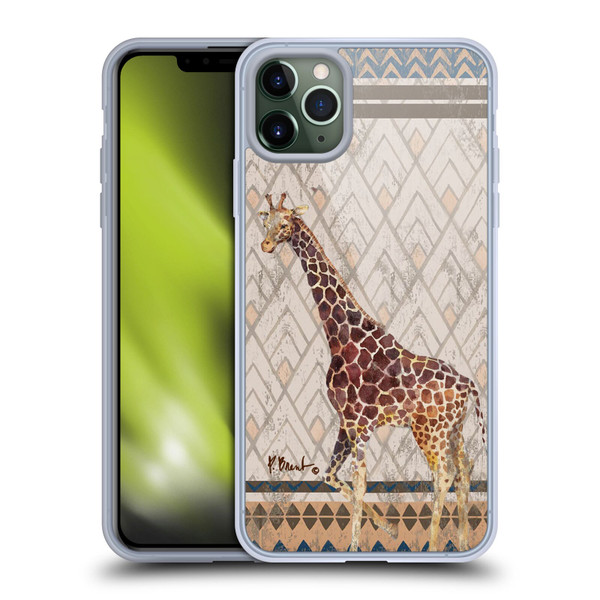 Paul Brent Animals Tribal Giraffe Soft Gel Case for Apple iPhone 11 Pro Max