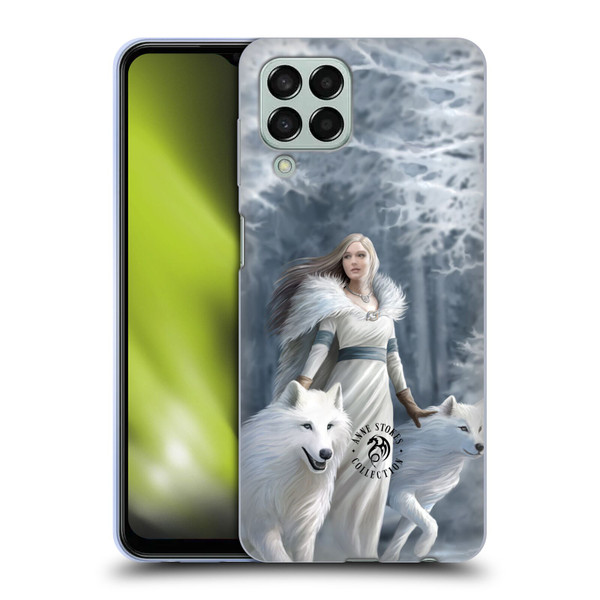 Anne Stokes Wolves Winter Guardians Soft Gel Case for Samsung Galaxy M33 (2022)