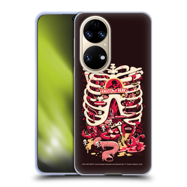 Rick And Morty Season 1 & 2 Graphics Anatomy Park Soft Gel Case for Huawei P50