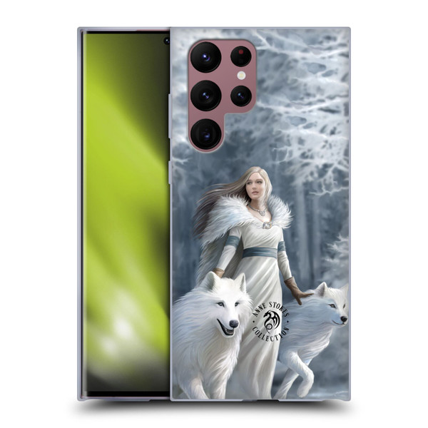 Anne Stokes Wolves Winter Guardians Soft Gel Case for Samsung Galaxy S22 Ultra 5G