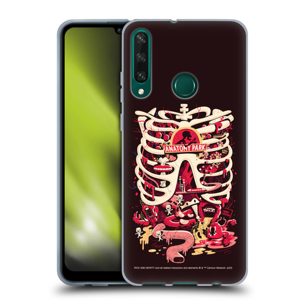 Rick And Morty Season 1 & 2 Graphics Anatomy Park Soft Gel Case for Huawei Y6p