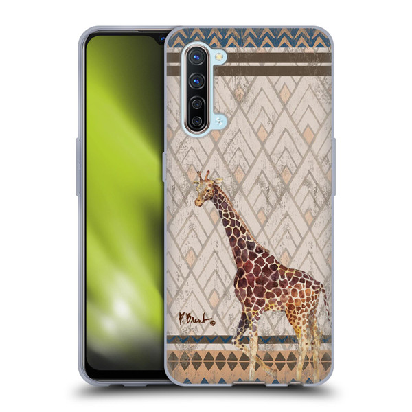 Paul Brent Animals Tribal Giraffe Soft Gel Case for OPPO Find X2 Lite 5G