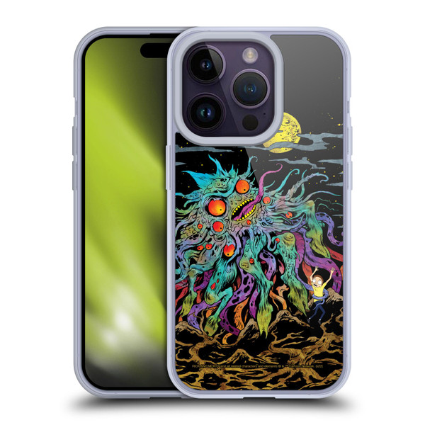 Rick And Morty Season 1 & 2 Graphics The Dunrick Horror Soft Gel Case for Apple iPhone 14 Pro
