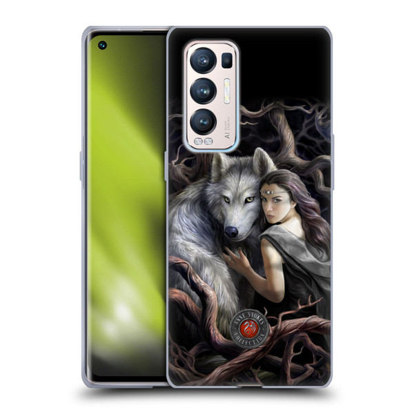 Anne Stokes Wolves 2 Soul Bond Soft Gel Case for OPPO Find X3 Neo / Reno5 Pro+ 5G
