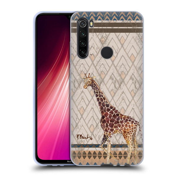 Paul Brent Animals Tribal Giraffe Soft Gel Case for Xiaomi Redmi Note 8T