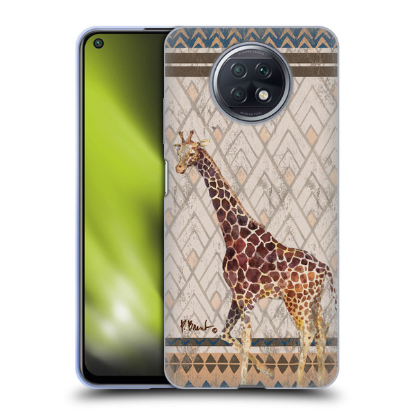 Paul Brent Animals Tribal Giraffe Soft Gel Case for Xiaomi Redmi Note 9T 5G