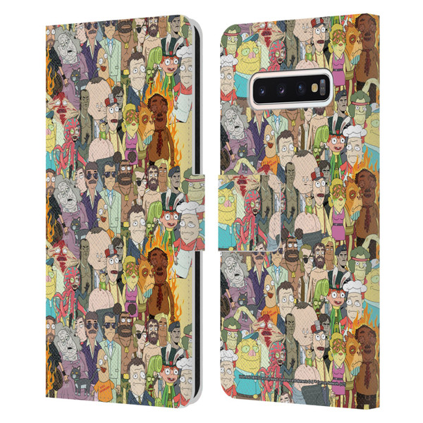 Rick And Morty Season 3 Graphics Interdimensional Space Cable Leather Book Wallet Case Cover For Samsung Galaxy S10