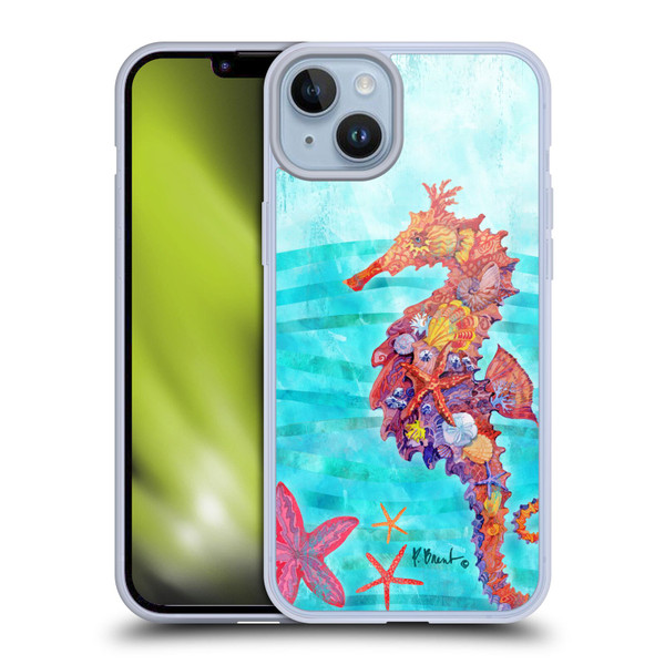 Paul Brent Coastal Seahorse Soft Gel Case for Apple iPhone 14 Plus